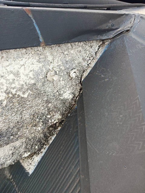 取り合い部分も劣化